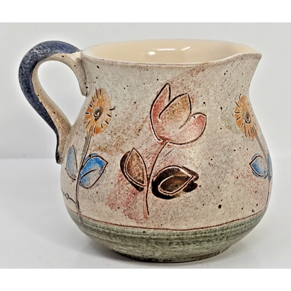 Modigliani Via Condotti Roma 3.5"H Creamer Original Painted Vintage U324 - Picture 4 of 8